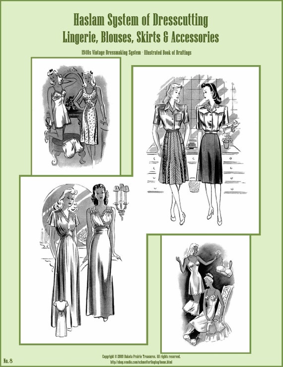 El sistema de Haslam dresscutting Nº 17 década de 1940