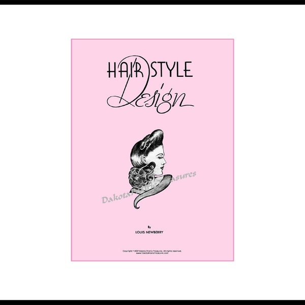 1940s Hairstyle Design PDF DOWNLOAD 1946 Book Pinup Girl Glamorous Hairstyles WWII Swing Era Pincurls Pinup Girl Glam DakotaPrairieTreasures