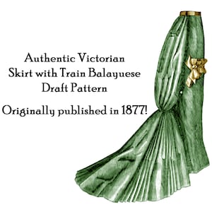 Rock w Zug Entwurf Muster 1877 PDF DOWNLOAD DIY Elegant Centennial viktorianisches Historisches Dorf Reenact Straßen Garb DakotaPrairieTreasures