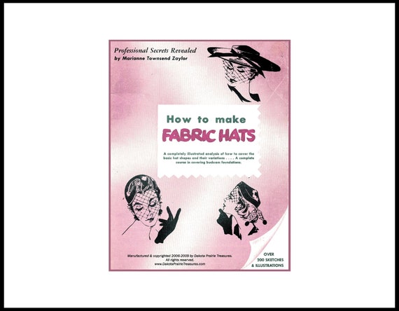 1953 Millinery: How to Make Fabric Hats PDF (Digital Download)