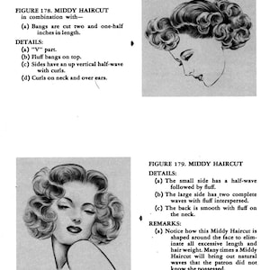 1940s Hairstyles Book Swing Era Illustrated Glamorous - Etsy