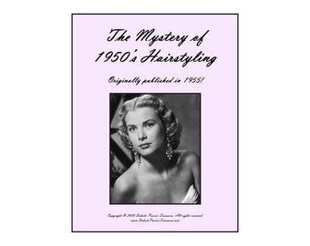 Mystery of Hairstyling DOWNLOADABLE PDF File 50s 1955 Hairstyles Book Illustrated Hair Styles How to Do 1950s Retro Swing Era Hair-dos DIY