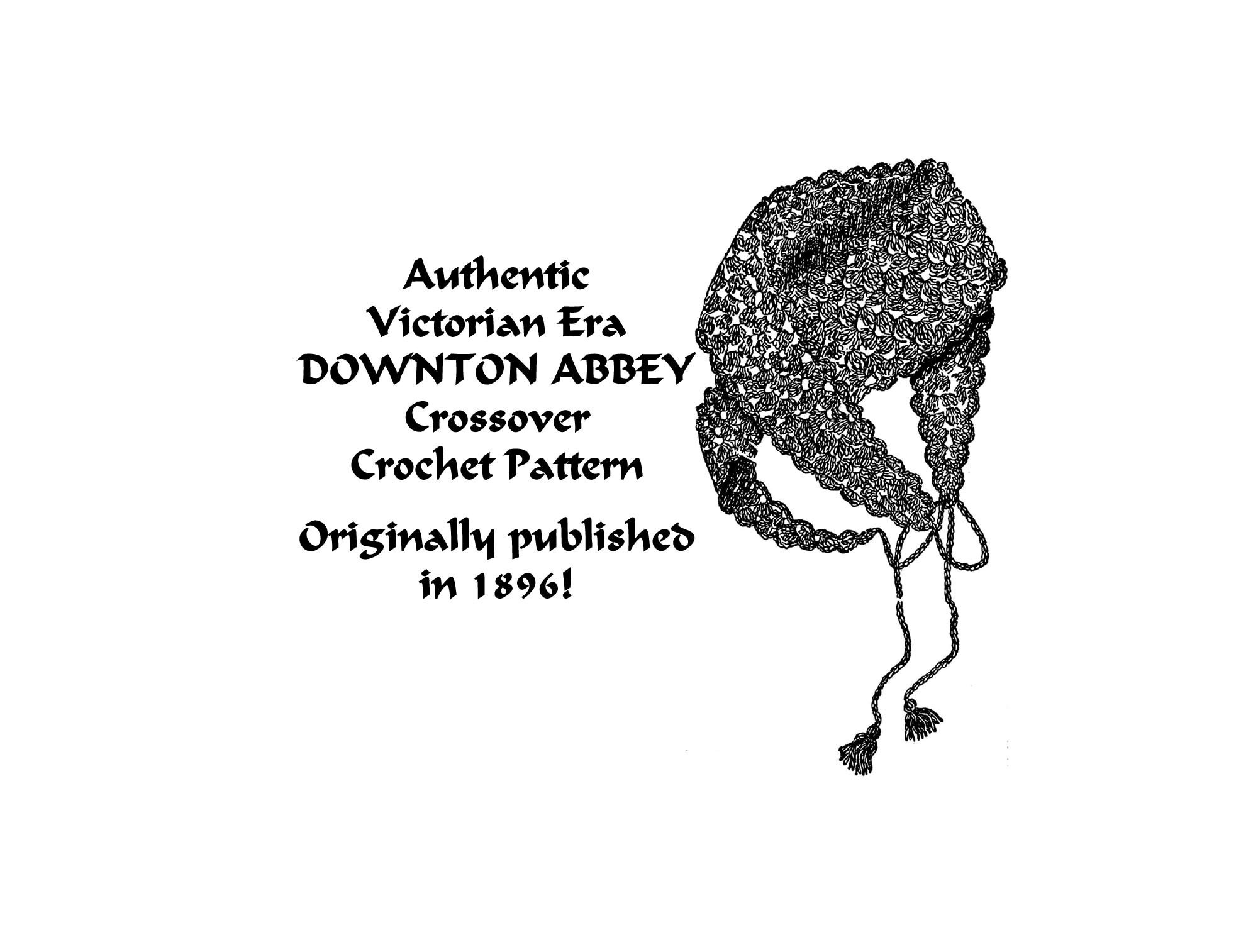 Crossover Sontag Crochet Pattern 1896 