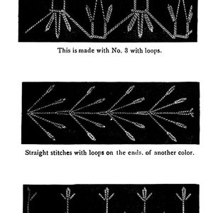 1884 Victorian Crazy Quilt Embroidery Stitches Book Quilts 95 Quilting Designs DakotaPrairieTreasures image 3