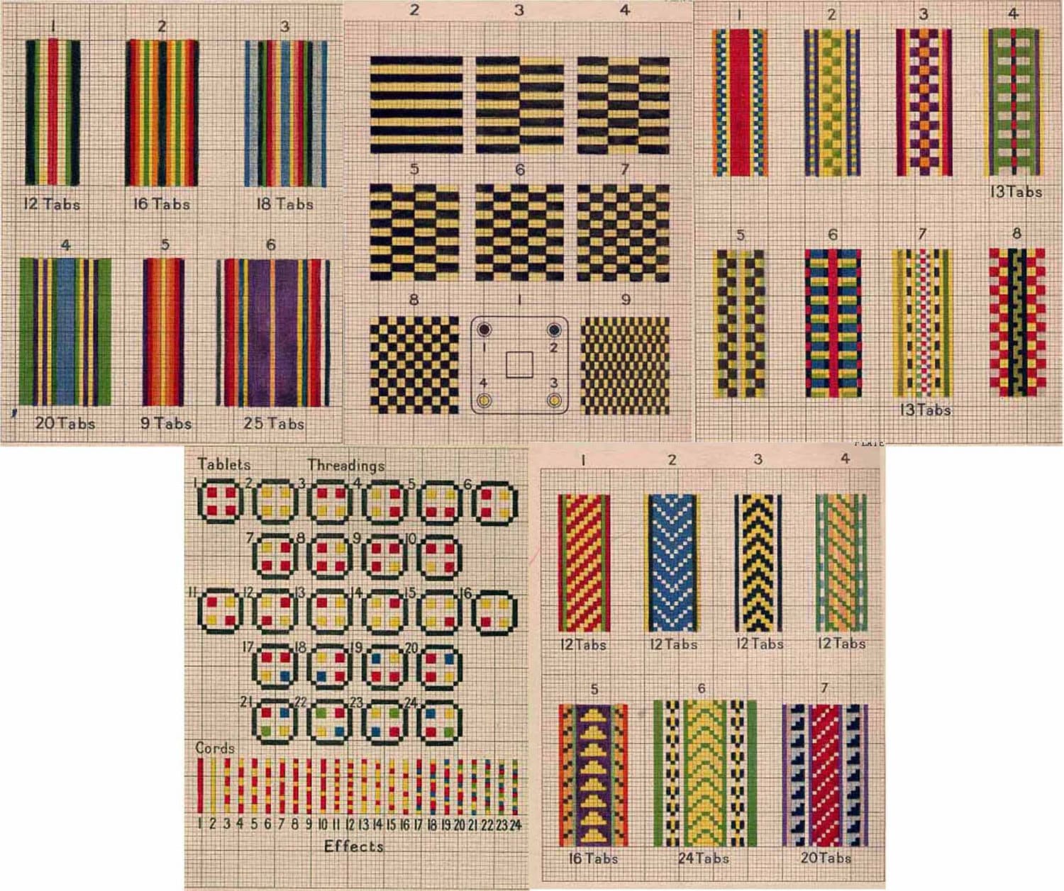 Card Weaving Patterns Printable Cards