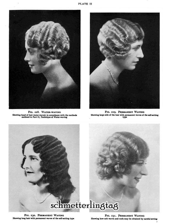 1930s Hairstyle Book Marcel Waving Flapper Prohibition Era Etsy