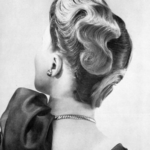 1950s ATOMIC Hairstyle Book Create 50s Long Hairstyles Ingerid 1957 Wedding Prom Updo 2 DOWNLOAD PDF Theatre Swing Dancing Glamor Feminine image 4