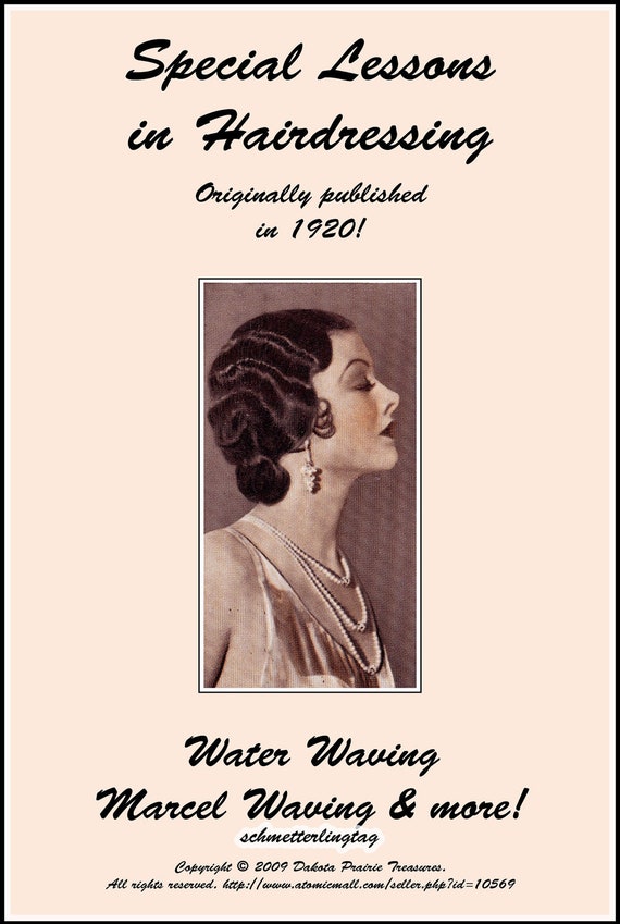 1920s Flapper Headband, Gatsby Headpiece, Wigs 1926 Finger Waving Book  AT vintagedancer.com