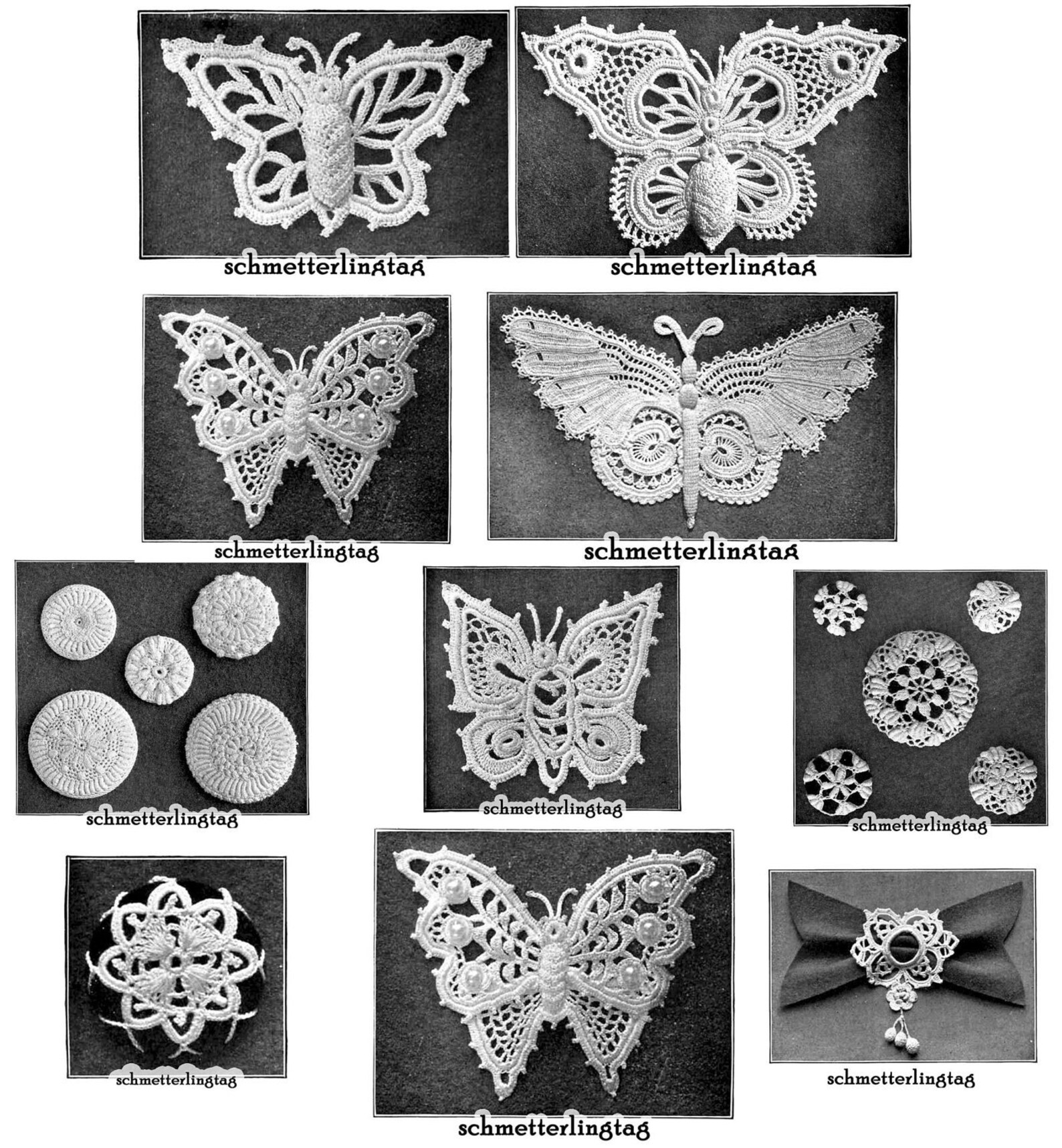 1912 Victorian Irish Crochet Book Butterflies Lace Butterfly Etsy