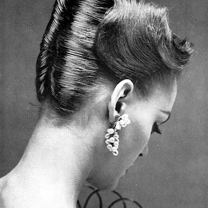 1950s ATOMIC Hairstyle Book Create 50s Long Hairstyles Ingerid 1957 Wedding Prom Updo 2 DOWNLOAD PDF Theatre Swing Dancing Glamor Feminine image 3