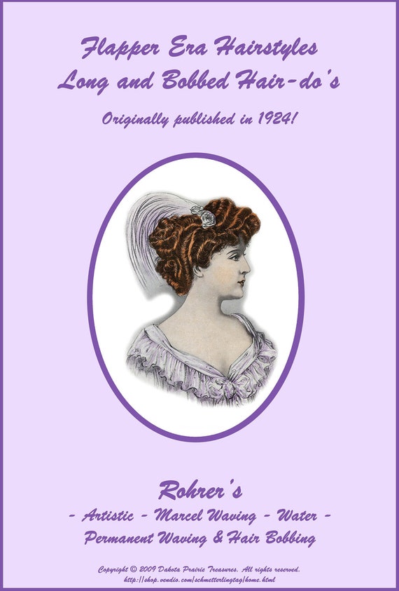 1920s Titanic Flapper Prohibition Era Hairstyle Book Long Etsy