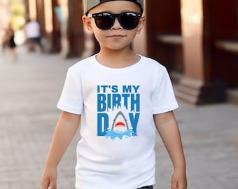 Shark Birthday PNG, nautical birthday, shark shirt, boy birthday shirt, shark week, Digital Birthday Download, shark design, birthday boy