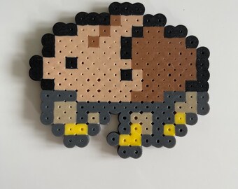 Hitmonlee Evolution Pokémon Perler Fuse Bead Pixel Art Sprite 