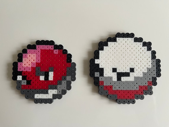 Voltorb Evolution Pokémon Perler Fuse Bead Pixel Art Sprite 