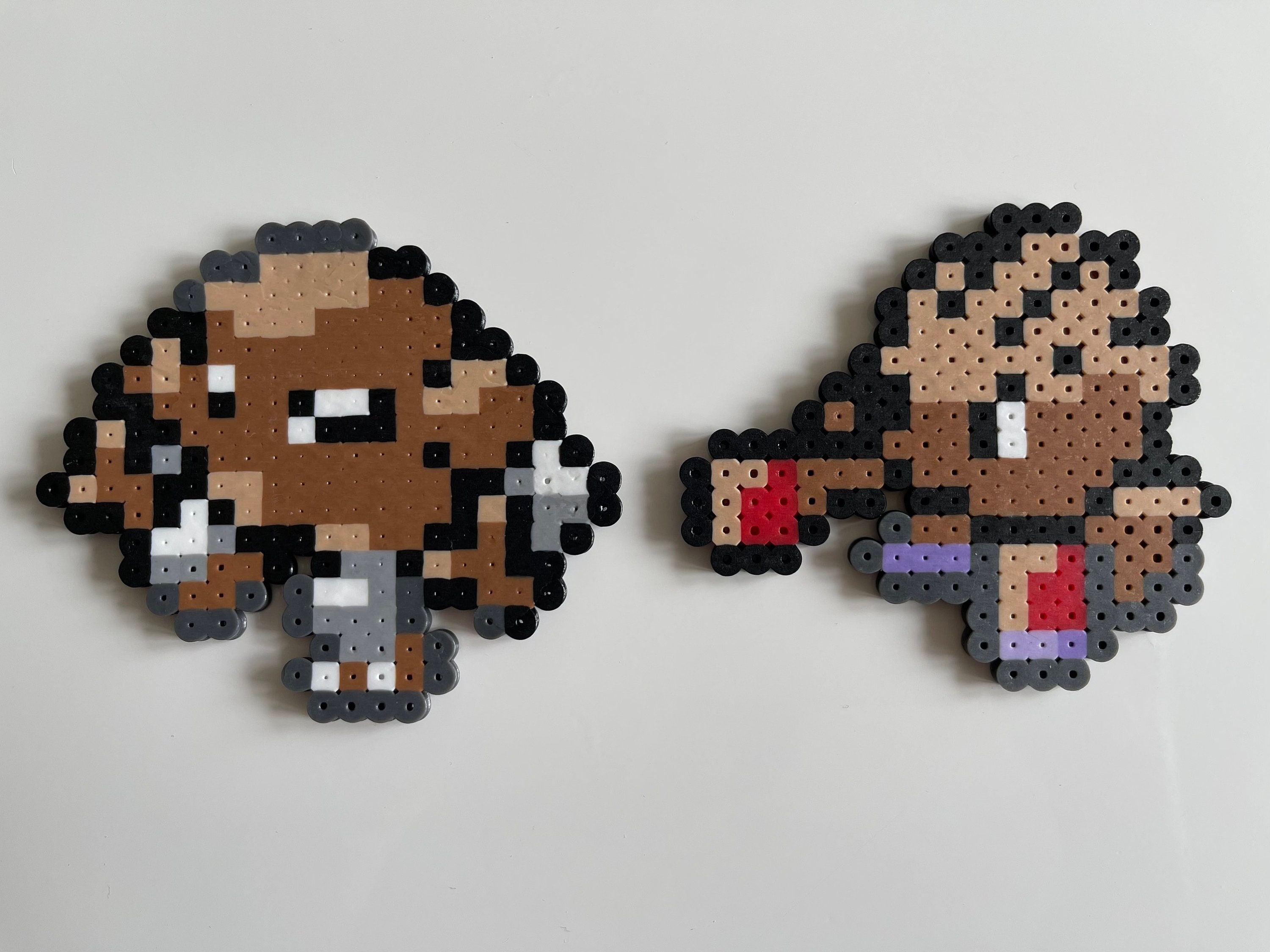 Hitmonlee Evolution Pokémon Perler Fuse Bead Pixel Art Sprite 