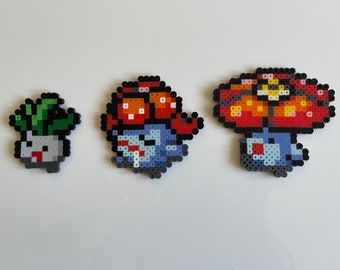 Pokémon Red/Blue - Vileplume, A custom perler bead sprite o…