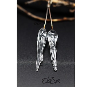 Icicles - Handmade Lampwork Glass HeadPins - SRA Elasia MTO, Choose color and size - READY to Ship