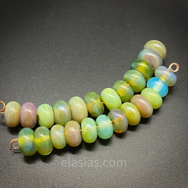 Fairytale - Handmade Lampwork Glass Spacer Beads