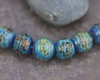 Carib - Handmade Lampwork Glass Beads ready to ship