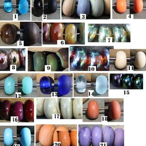 Tiny Spacers Handmade Glass Lampwork Beads SRA MTO Choose color and finish image 1