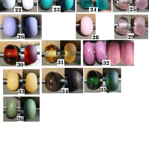 Tiny Spacers Handmade Glass Lampwork Beads SRA MTO Choose color and finish image 2