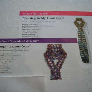 PDF...Stair Steps To My Heart... Skinny Scarf Crochet Pattern image 5