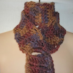 PDF...Stair Steps To My Heart... Skinny Scarf Crochet Pattern image 1