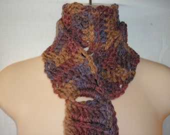 PDF...Stair Steps To My Heart... Skinny Scarf Crochet Pattern