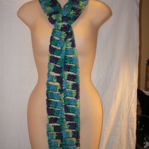 PDF...Stair Steps To My Heart... Skinny Scarf Crochet Pattern image 3