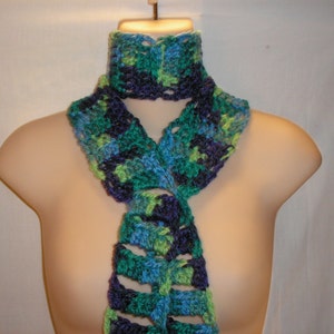 PDF...Stair Steps To My Heart... Skinny Scarf Crochet Pattern image 4