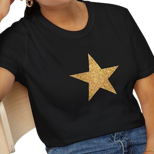 GOLDEN  Starコレクション Tシャツフロントブラックスター ブラック(黒) カラーファッションの通販 – Tshirt.stビジネス