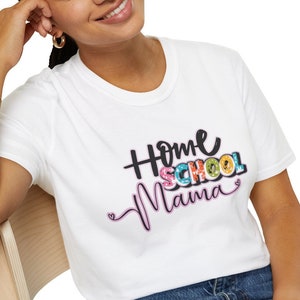 Homeschool Mama T-Shirt,homeschool Mom Shirt, Homeschool shirt, Homeschooling shirt, Homeschool Mom Tee, School shirt,Mama shirt,Homeschool