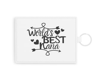 Worlds Best Nana Vegan Leather Card Holder, Nana Wallet, Vegan Card Holder, Nana Card Holder, Best Nana Wallet, Nana To Be Wallet, Nana Gift