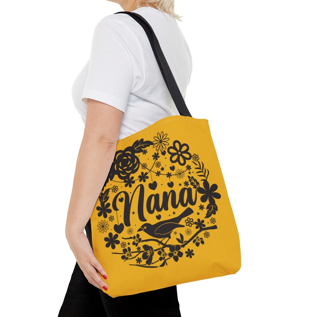 WCGXKO Nana Einkaufstasche – Großer Shopper Mit Niedlichem Design, Perfekt Als Geschenk Für Omas Oder Mütter