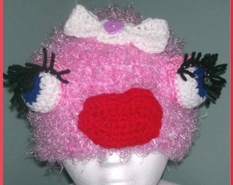 Girly Monster Hat, Crochet Pattern