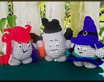 Crochet Pattern, Rock People Hallowe'en, part 3