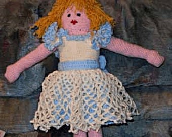 Crochet Doll Pattern, Angel Sue