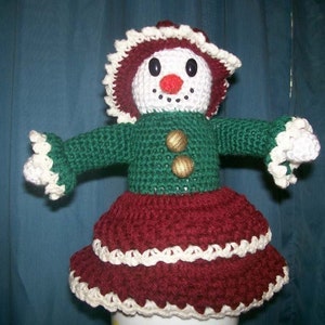 Crochet e-pattern, Best Dressed Snow Girl