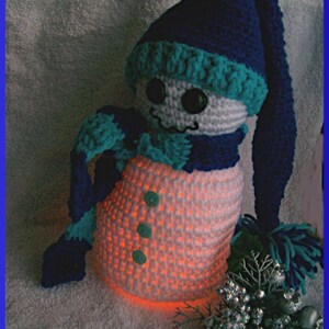 Crochet Snowman Pattern, A Warm Glow in my Belly image 3