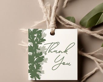Thank You Printable Gift Tag | Modern Farmhouse Thank You Gift Tag Label | DIY Thank You Gift Tags