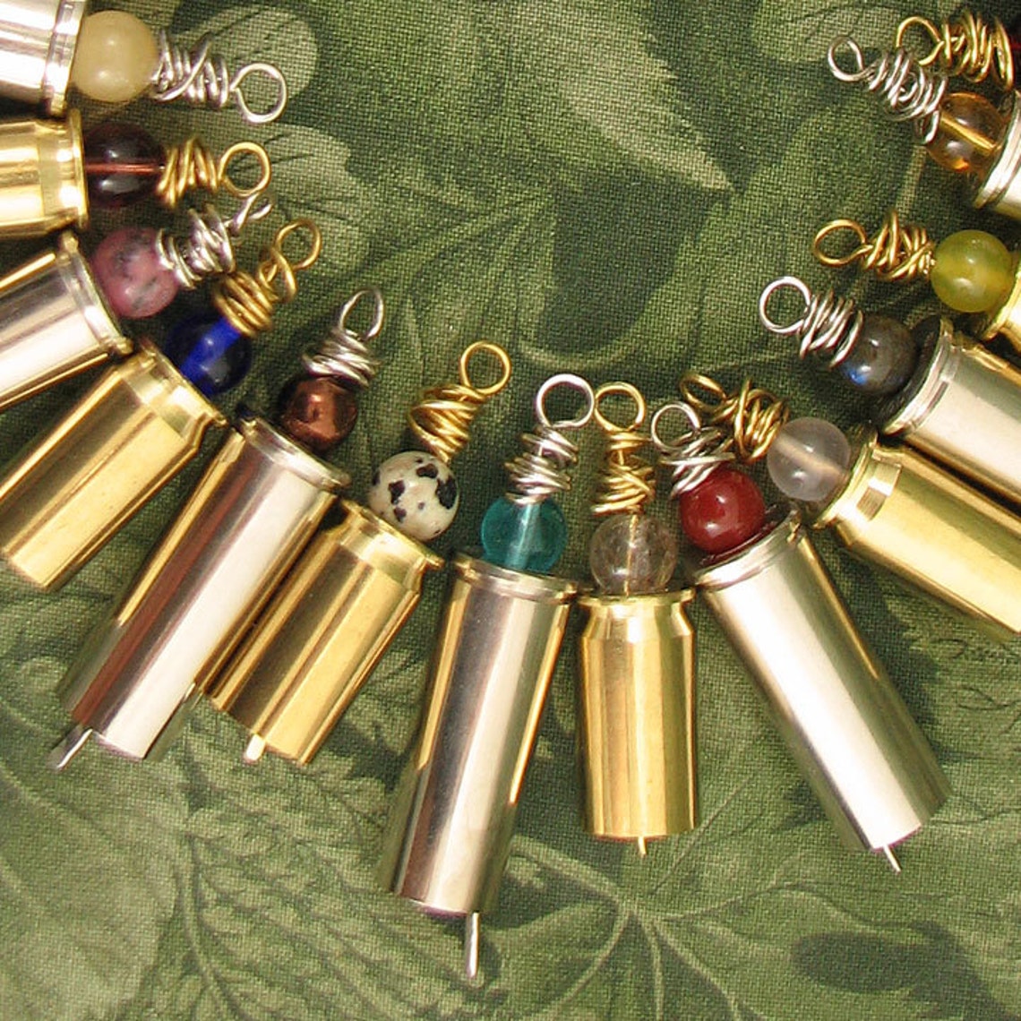 Blessing Bells choose your favorite stone or glass bead Etsy