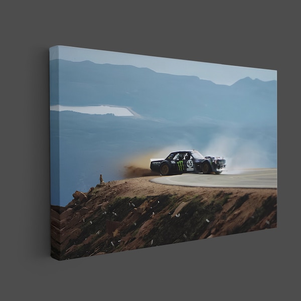 Ken Block’s Climbkhana: Pikes Peak Featuring the Hoonicorn, Rip Ken Block Legend Drifter, Ken Block Canvas Wall Art, Ken Block 43.