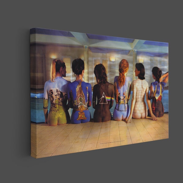 Catalogue Pink Floyd Back, oeuvre d'art sur toile de l'arrière catalogue, toile 3D musique, impression sur toile Pink Floyd, art mural 3D, toile 3D, impression sur toile.