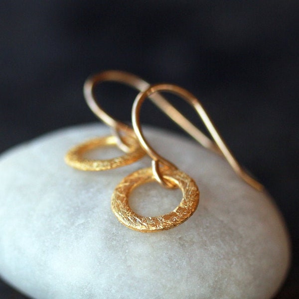 Brushed Gold Jewelry Etsy