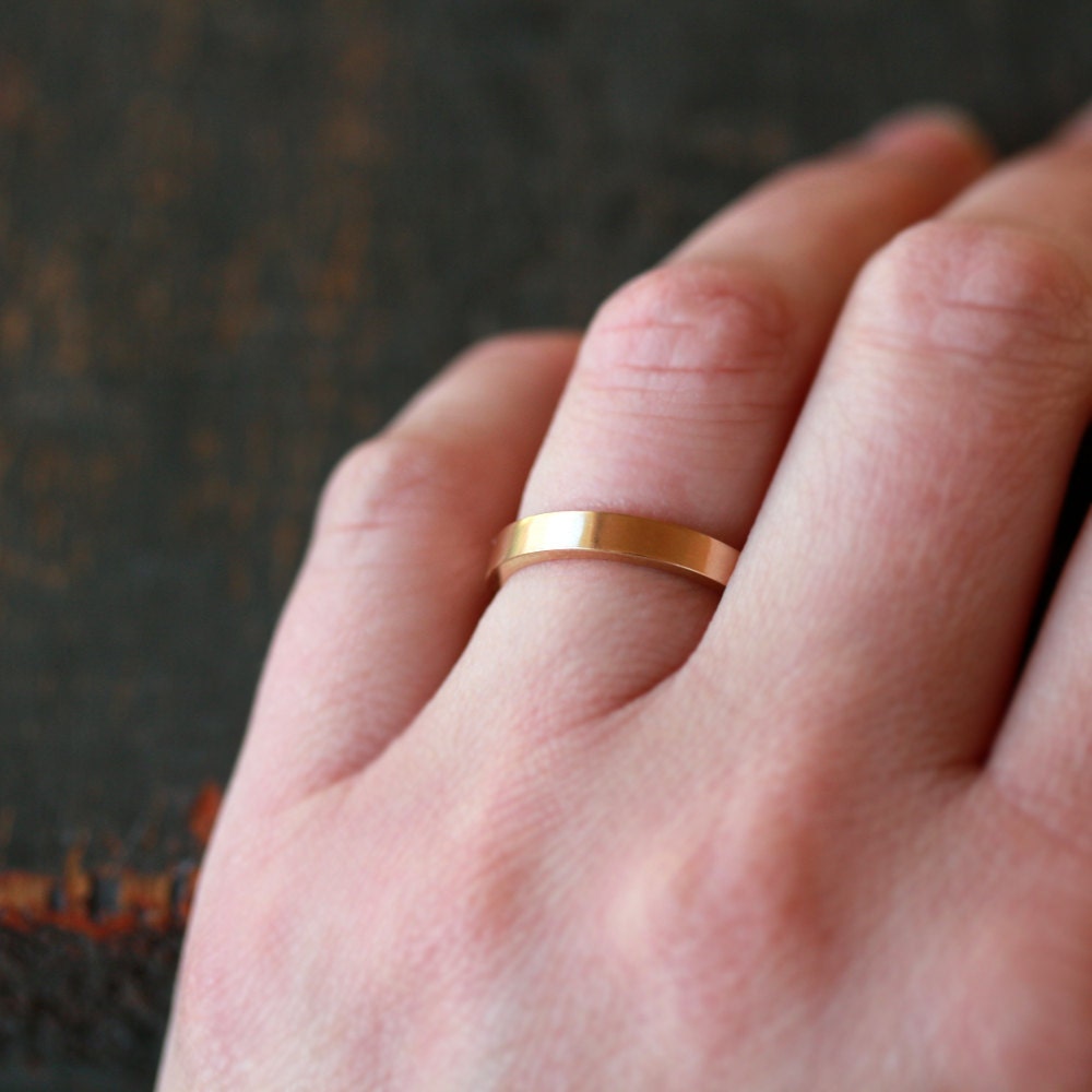Gold Wedding Band Men Classic Gold Wedding Ring Solid 14k - Etsy