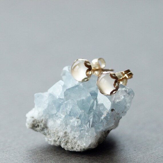 White moonstone earrings sale