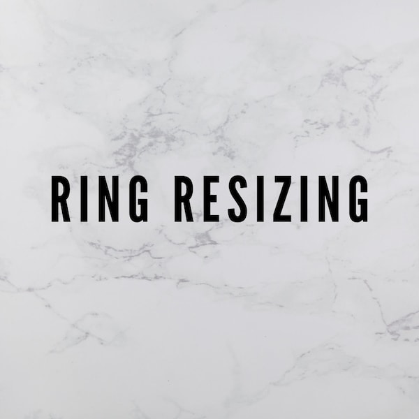 RING RESIZING for Sample Sale Rings