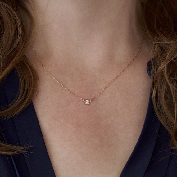 2 Carat Radiant Cut Solitaire Floating Lab Diamond Necklace – ASSAY