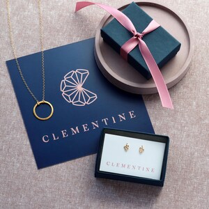 Rose Gold Bar Necklace, Dainty 14k Rose Gold Fill Curved Bar Minimalist Necklace image 10