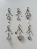 Vintage Silver Pocket Watch Bag Charm with Flower & Star Dangles,Hanging Chain Clip for Purse or Pants, Retro Gothic Aesthetic Y2K Accessory product logo